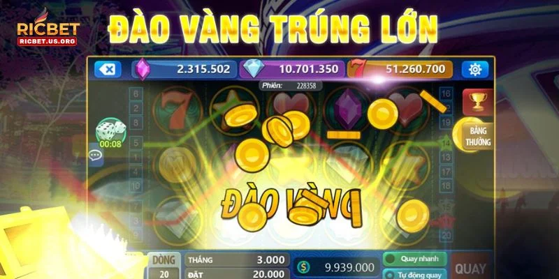 Nổ Hũ Xèng Tại RICBET: Đập Hũ Thả Ga, Rút Tiền Cực Đã 2 Cược slot nổ hũ ăn xèng có lối chơi rất đơn giản tại RICBET.